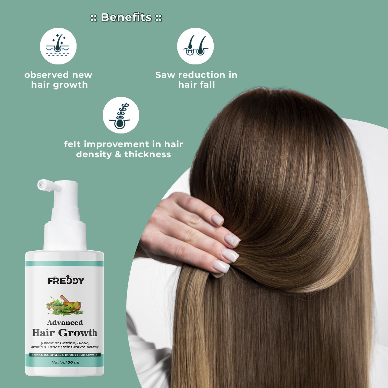 Hair Growth Serum Concentrate for Women & Men (30 ml)