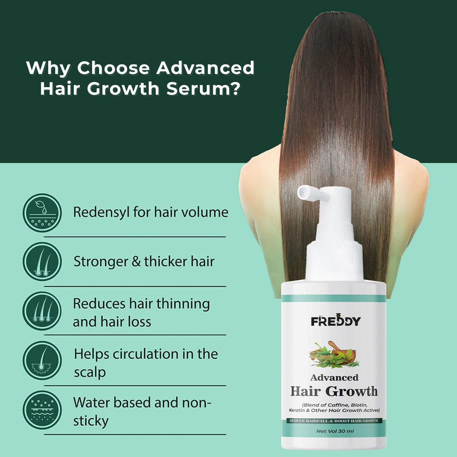 Hair Growth Serum Concentrate for Women & Men (30 ml)