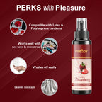 FREDDY 100% Natural Strawberry Intimate Gel - Water-Based & Non-Staining (100ml
